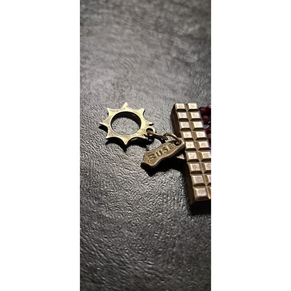 Muse sign bracelet beaded multi-strand multicolor rare rhinestone mobile - Picture 9 of 12